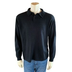 Silk/angora/cashmere blend pullover. Size large.